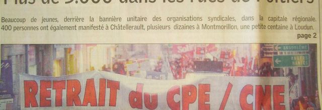 7 Février 2006 : le début de la mobilisation anti CPE/CNE