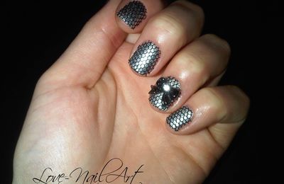 Nail Art Résilles/Noeud