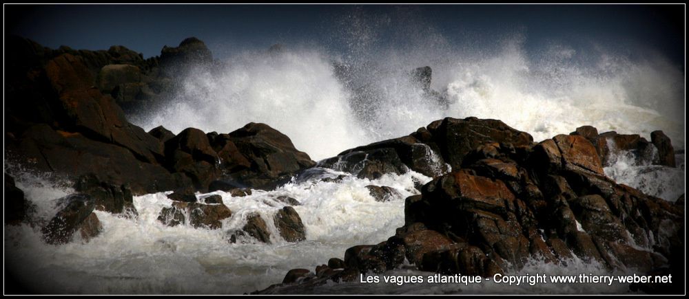 Les vagues atlantique - Panoramiques - Côte Sauvage Le Croisic - Batz-sur-Mer - Photos Copyright Thierry Weber