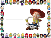 Étiquettes nominatives sur Disney : Toy Story      Jessie et M. Patate