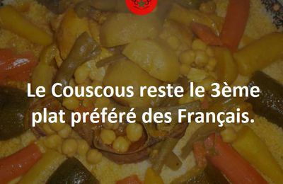 Couscous : 3ème plat préféré des Français