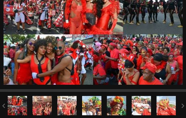 Carnaval de Martinique : la couleur de ROUGE lui va si bien !