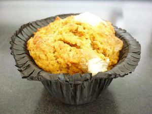 Muffins potiron chèvre gingembre et cannelle