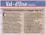 Le Parisien : Christophe Durand prêt à s'engager dans la 3e.