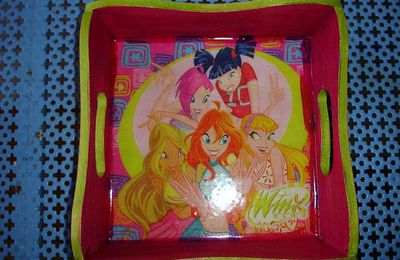 Plateau winx avec résine