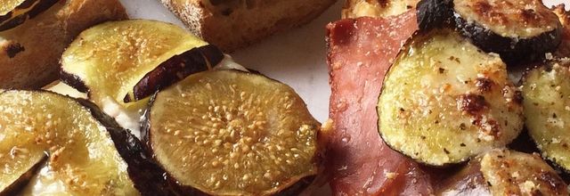 Tartines figue, chèvre et miel